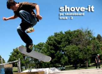 Pop shove it pe skateboard pop shove-it