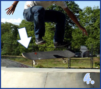 ollie pe skateboard