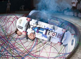 Graffiti + Skateboarding = awesomeness! Graffiti plus Skateboarding equals awesomeness!