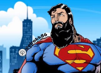 Cum crezi ca ar arata cele mai tari personaje de desene animate cu barba si tatuaje? Superman