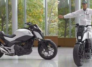Noua motocicleta Honda cu sistem self-balancing | aproape imposibil de pus jos