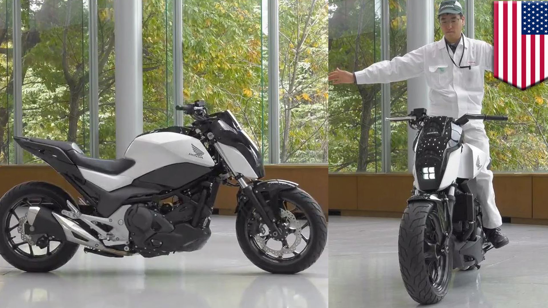 Noua motocicleta Honda cu sistem self-balancing | aproape imposibil de pus jos